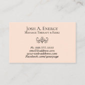 Carte De Visite Nébuleuse rose de lavande d'univers de galaxie de (Dos)