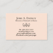 Carte De Visite Nébuleuse rose de lavande d'univers de Lotus de (Dos)