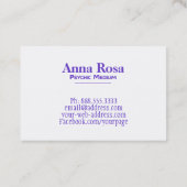 Carte De Visite Nébuleuse sacrée cosmique de la géométrie de (Dos)