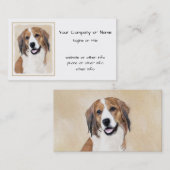 Carte De Visite Nederlandse Kooikerhondje Peinture - L'art du chie (Devant / Derrière)