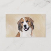 Carte De Visite Nederlandse Kooikerhondje Peinture - L'art du chie (Dos)