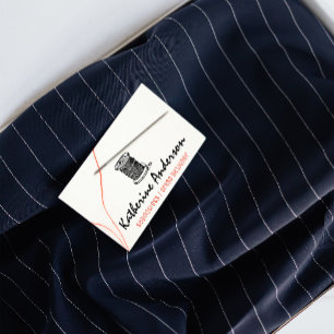 Carte De Visite Needle & Thread Sewing Seamstress