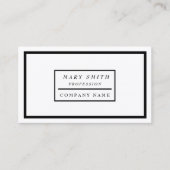 Carte De Visite Neige blanche simple (Devant)