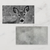 Carte De Visite Neige En Hiver (Devant / Derrière)
