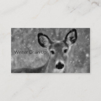 Carte De Visite Neige En Hiver