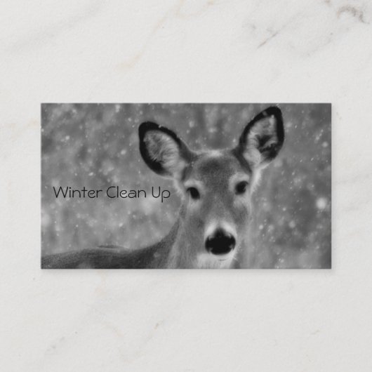 Carte De Visite Neige En Hiver (Devant)