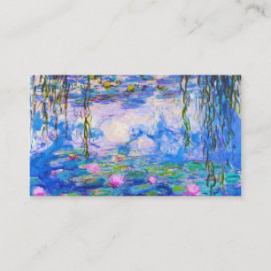 Carte De Visite Nénuphars Claude Monet peignant le grand maître
