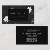 Carte De Visite Nénuphars élégants (Devant / Derrière)