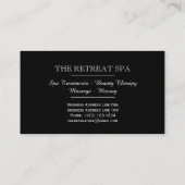 Carte De Visite Nénuphars élégants (Dos)