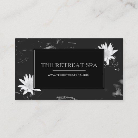 Carte De Visite Nénuphars élégants (Devant)