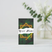 Carte de visite néon (Debout devant)