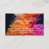 Carte De Visite Neon artiste Sweat - shirt à capuche Smoke Vape Ca (Dos)