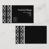 Carte De Visite Néon blanc (Devant / Derrière)