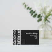 Carte De Visite Néon blanc (Debout devant)