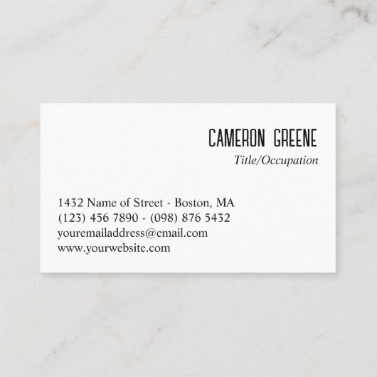 Carte De Visite Neon Blue Lines Noir (Dos)