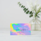 Carte De Visite neon colors gemstone opal (Debout devant)