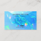 Carte De Visite neon colors gemstone opal (Dos)