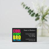 Carte De Visite Neon Cool Story Bro (Debout devant)