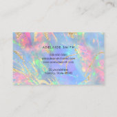 Carte De Visite néon couleurs gemstone opal (Dos)