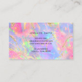 Carte De Visite néon couleurs gemstone opal texture (Dos)