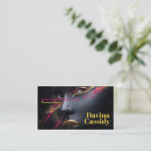 Carte De Visite Neon doré (Debout devant)