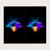 Carte De Visite Neon Firefly sur noir (Extérieur déplié)