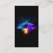 Carte De Visite Neon Firefly sur noir (Devant)