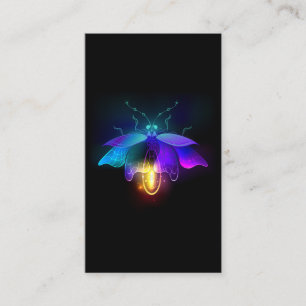 Carte De Visite Neon Firefly sur noir