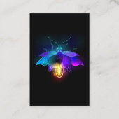 Carte De Visite Neon Firefly sur noir (Devant)