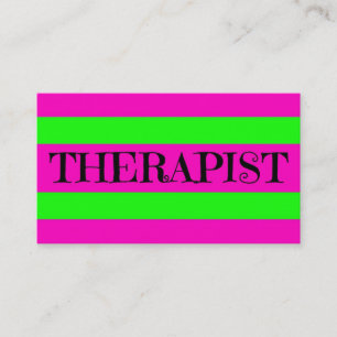 Carte De Visite Neon Green et Hot Pink