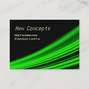 Carte De Visite Neon Green Modern