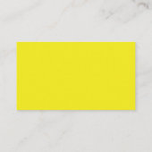 Carte De Visite Néon jaune minimal (Dos)