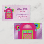 Carte De Visite Neon Jukebox (Devant / Derrière)