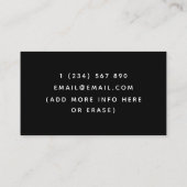 Carte De Visite Neon Ombre Gradient Géométrique Triangle Logiciel (Dos)