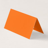 Carte De Visite néon orange - ajouter le code QR (Dos)