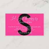 Carte De Visite Neon Pink Led Light Therapy (Devant)