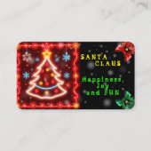 Carte De Visite Neon Populaire Collection de Noël (Devant)