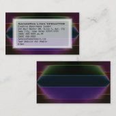 Carte De Visite Neon Rainbow Stripes (Devant / Derrière)