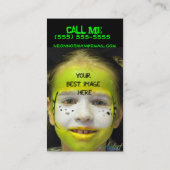 Carte De Visite Néon rose (Dos)