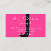 Carte De Visite Neon Rose Moderne Fillers Dermal Fillers (Devant)