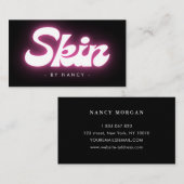 Carte De Visite Neon rose Patinage super (Devant / Derrière)