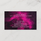 Carte De Visite Neon & Smoke Moderne (Dos)