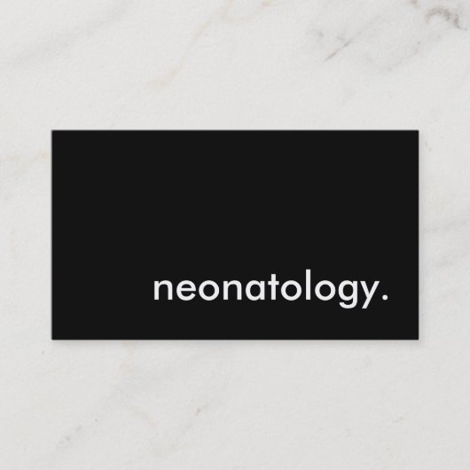Carte De Visite néonatologie. (Devant)