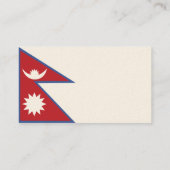Carte De Visite Népal - Entreprises (Dos)