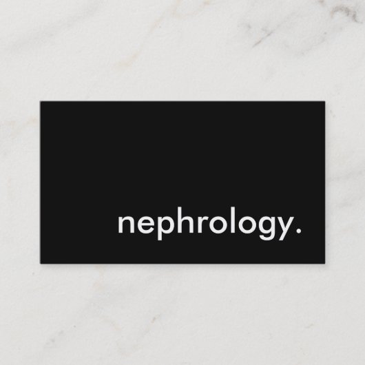 Carte De Visite néphrologie. (Devant)