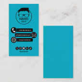 Carte de visite nerd de tech informatique (Devant / Derrière)