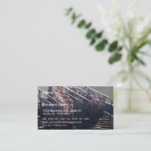 Carte De Visite Nervures fumées sur le gril (Debout devant)