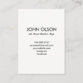 Carte de visite net de coiffeur (Dos)