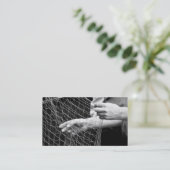 Carte de visite net de pêche (Debout devant)