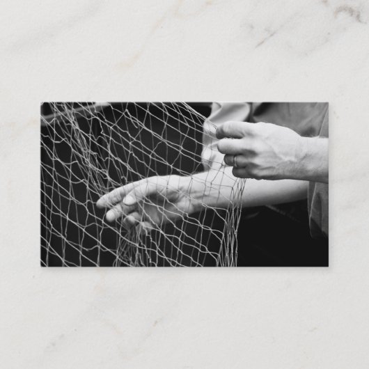 Carte de visite net de pêche (Devant)